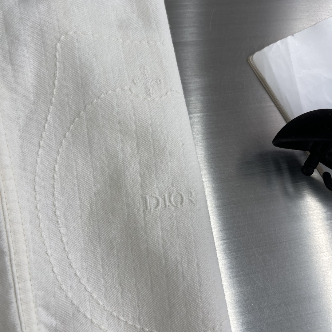 上衣-Dio X Stone Island 联名系列 2026春夏新品天然亚麻立领夹克外套,商务休闲实穿