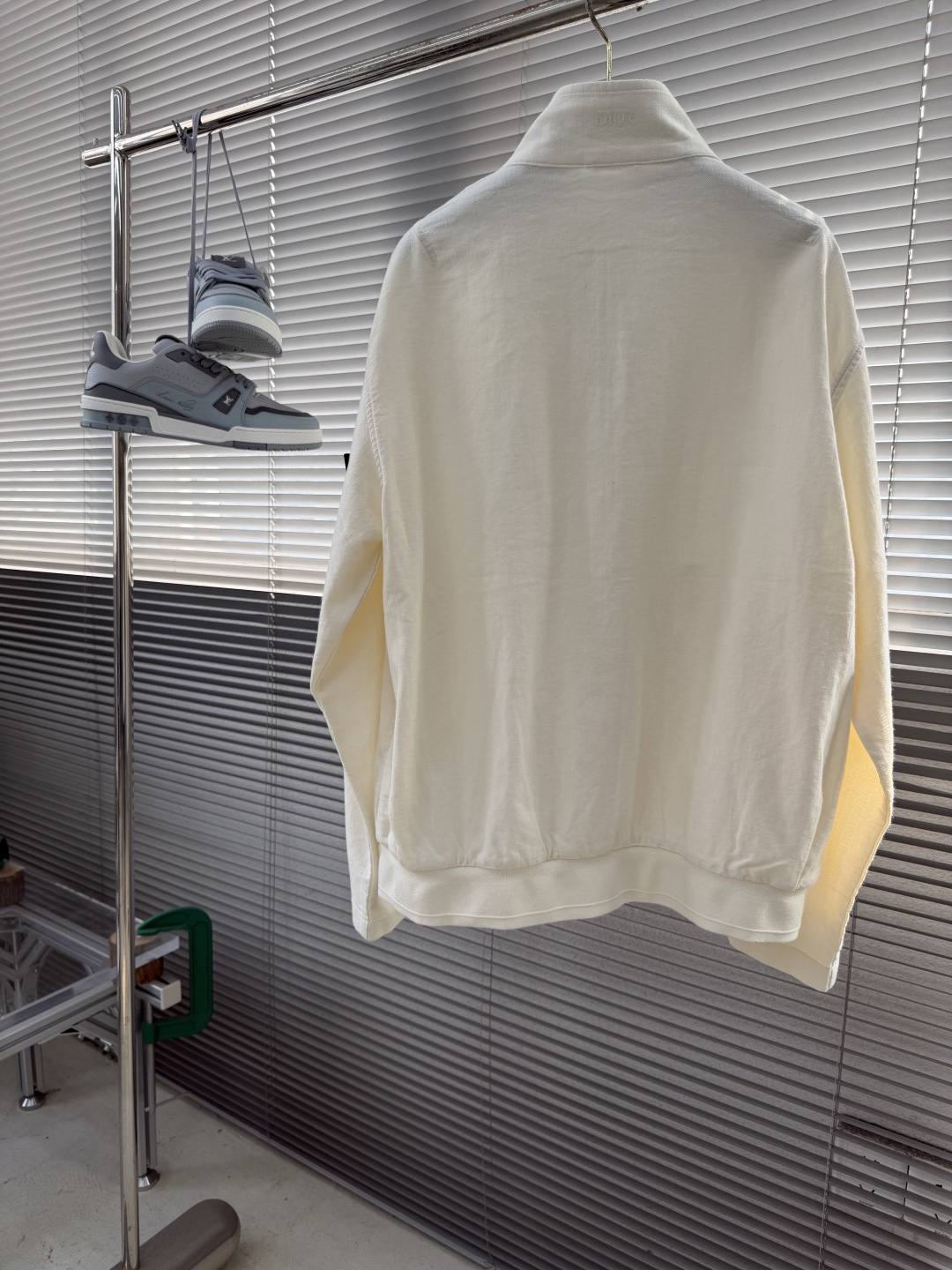上衣-Dio X Stone Island 联名系列 2026春夏新品天然亚麻立领夹克外套,商务休闲实穿