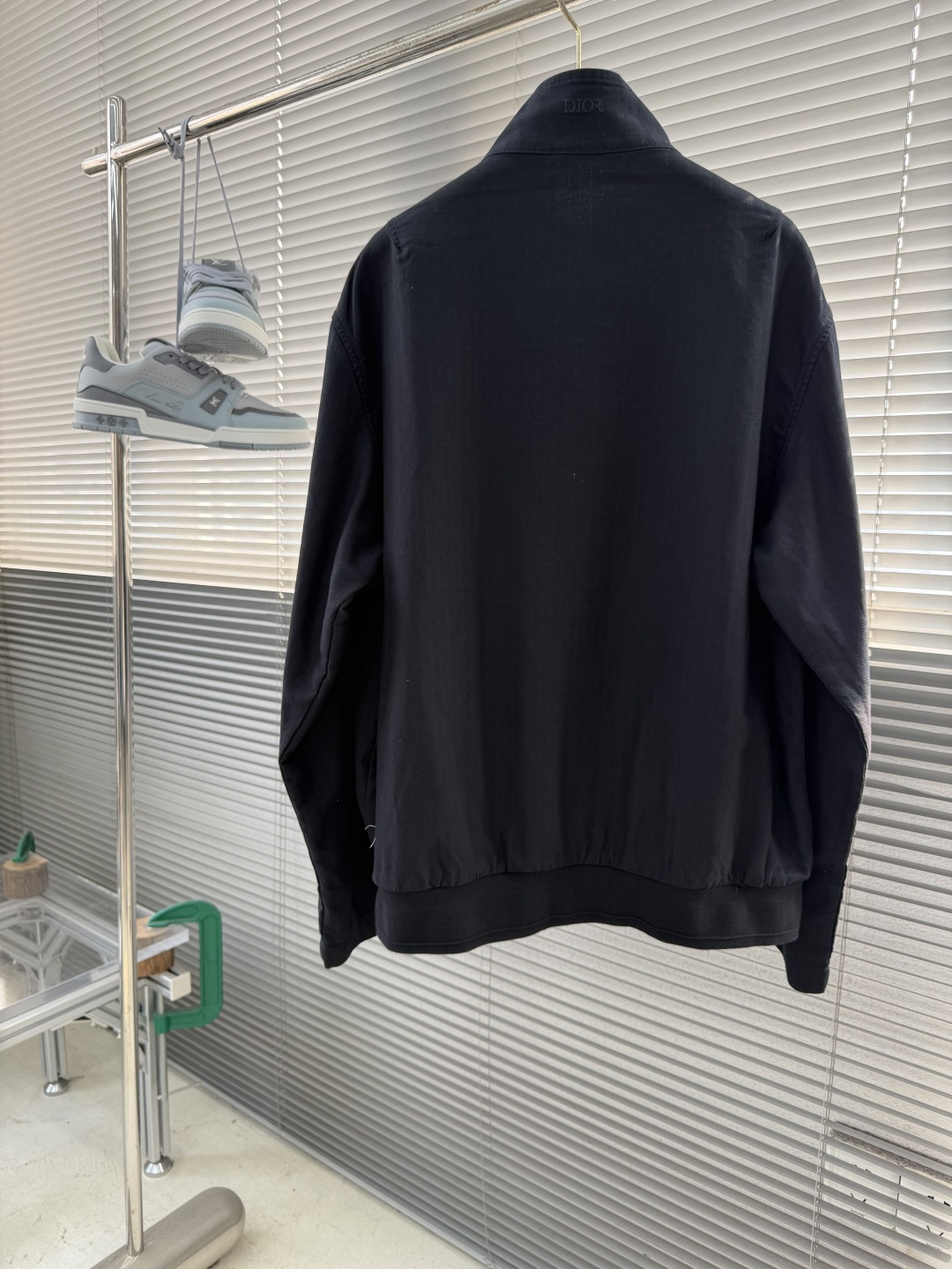 上衣-Dio X Stone Island 联名系列 2026春夏新品天然亚麻立领夹克外套,商务休闲实穿