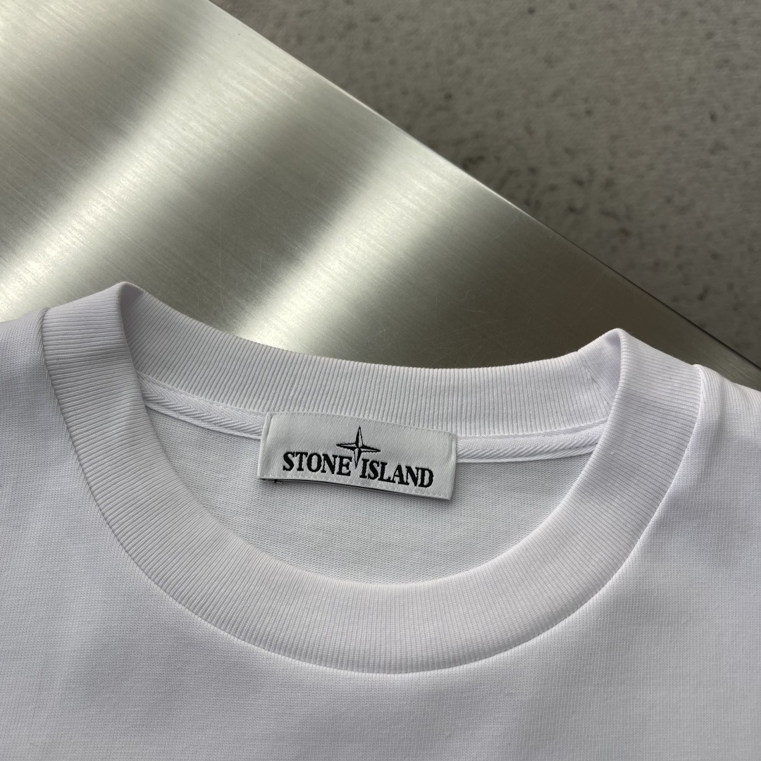 -Stone Island 宝藏级短袖，26年春夏意式机能风天花板 标志性罗盘系列款式 面料螺纹定制定染