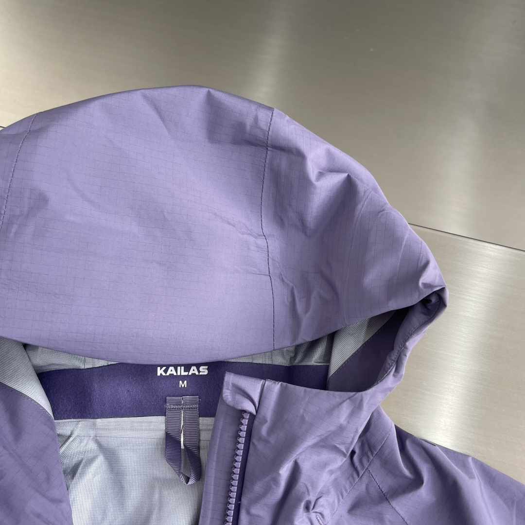 -KAILAS 户外连帽冲锋衣 透气防风防水登山服 男女情侣款运动夹克全新硬壳冲锋衣夹克，户外防水硬壳向