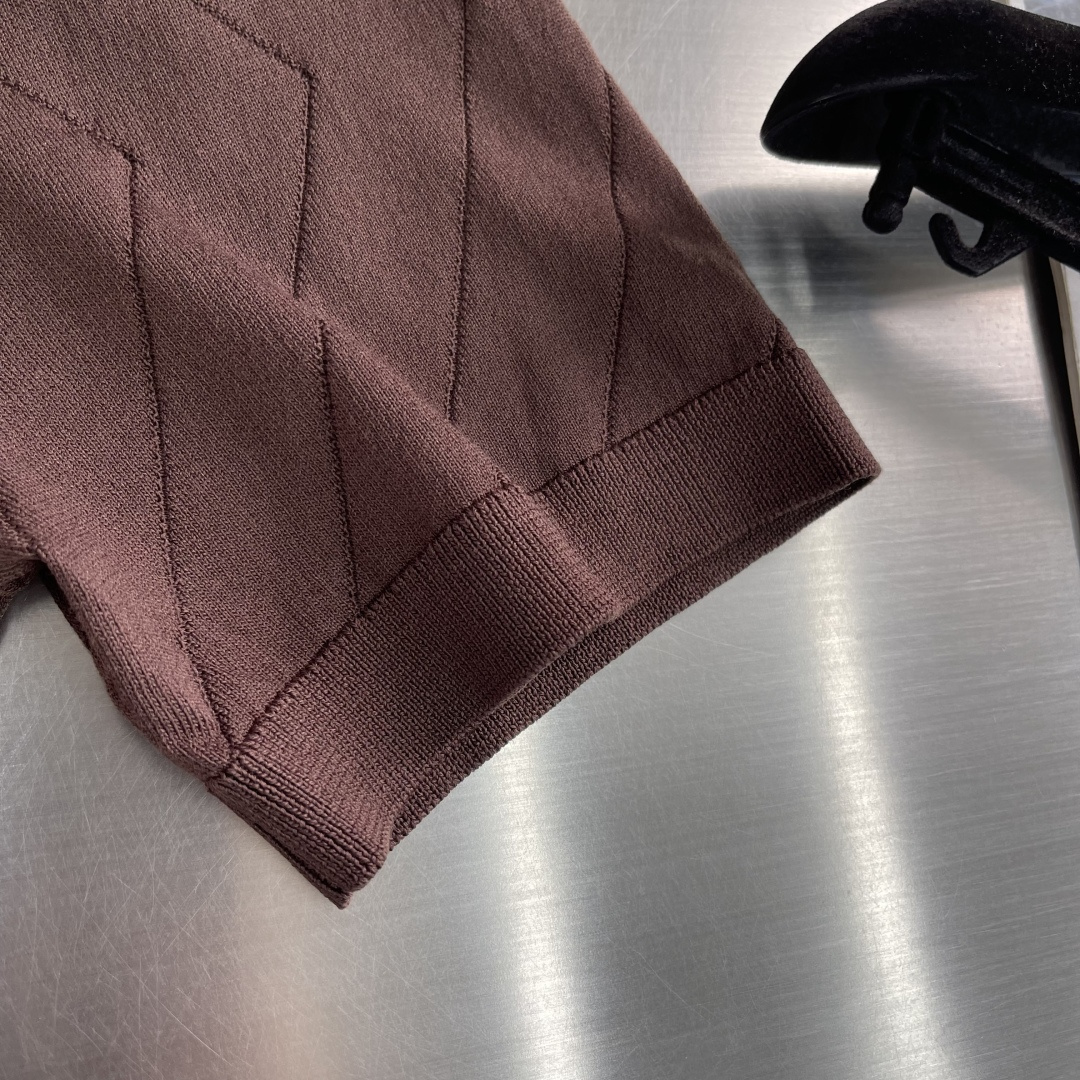-loro Piana 26春夏新款商务针织Polo衫，男士意式老钱风高端简约针织衫。意大利同渠道稀有订