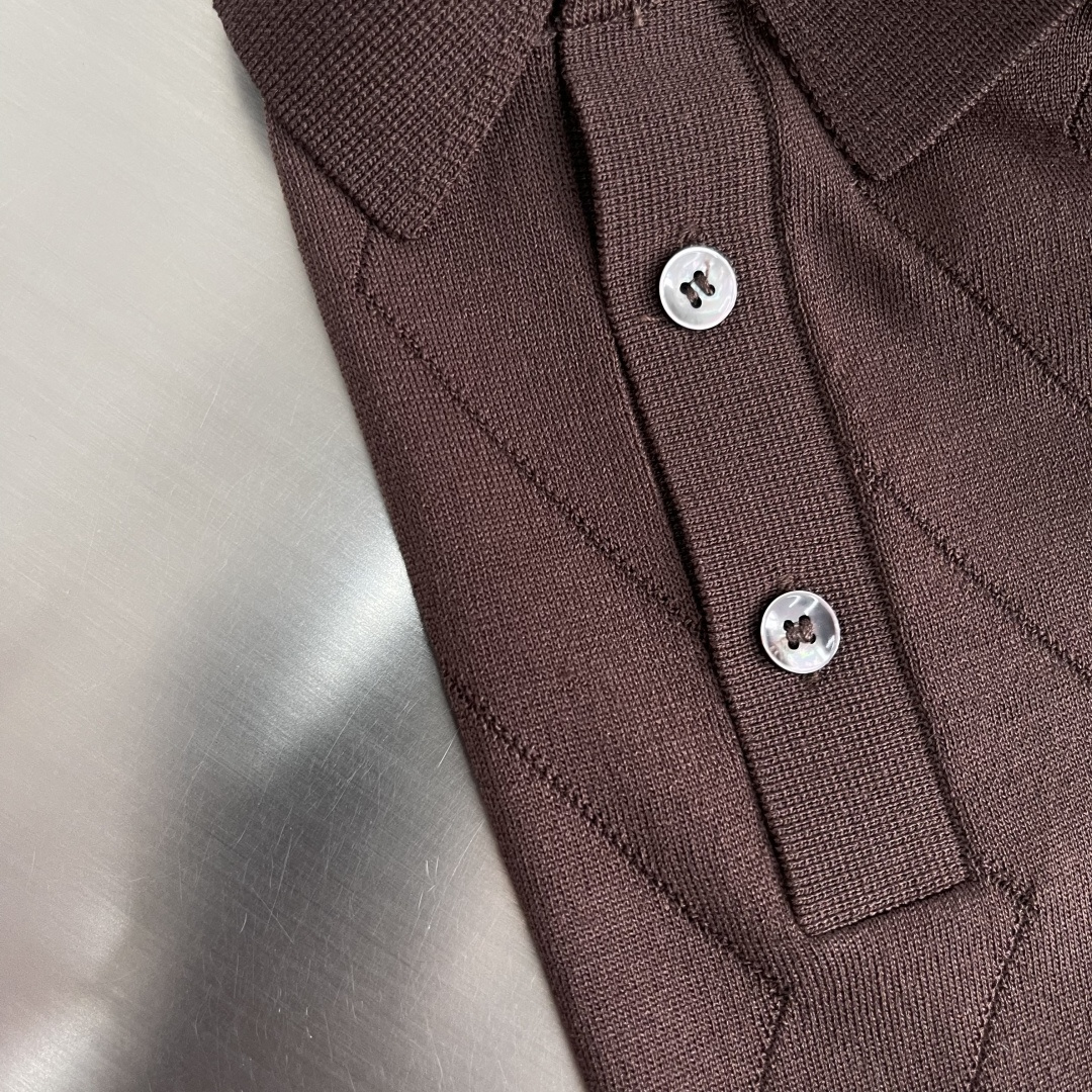-loro Piana 26春夏新款商务针织Polo衫，男士意式老钱风高端简约针织衫。意大利同渠道稀有订