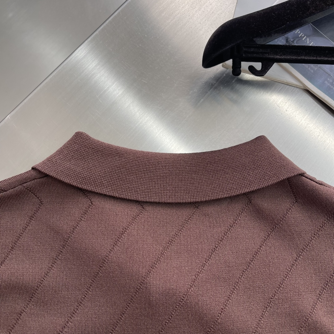 -loro Piana 26春夏新款商务针织Polo衫，男士意式老钱风高端简约针织衫。意大利同渠道稀有订