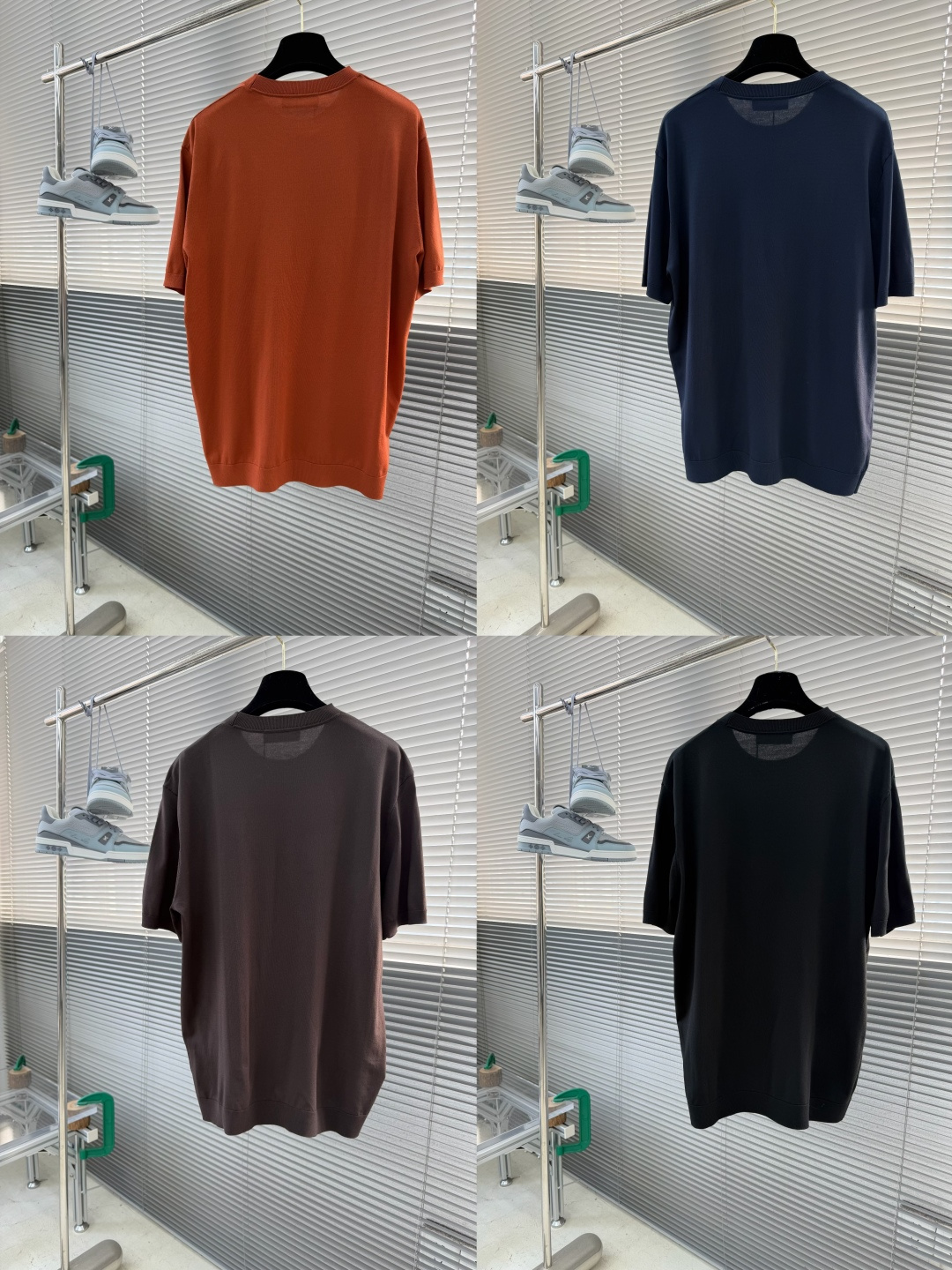-loro Piana 香港洋行渠道货，纯正血统品质，2026夏季新款男士丝光针织混纺圆领短袖针织短袖T