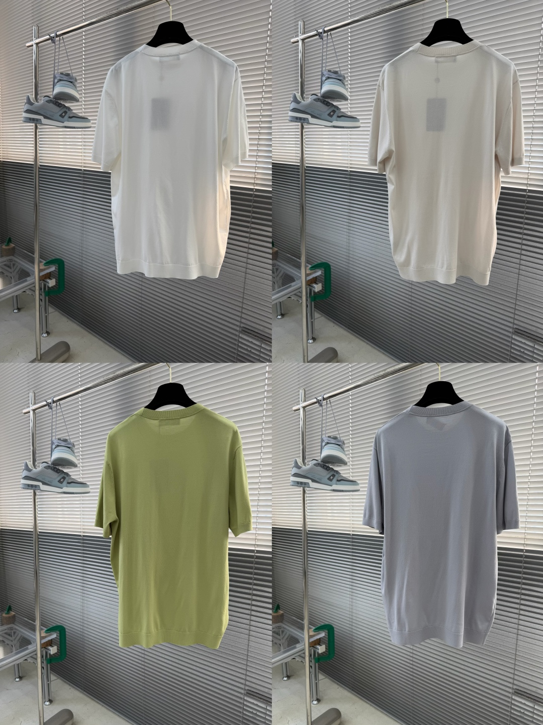 -loro Piana 香港洋行渠道货，纯正血统品质，2026夏季新款男士丝光针织混纺圆领短袖针织短袖T