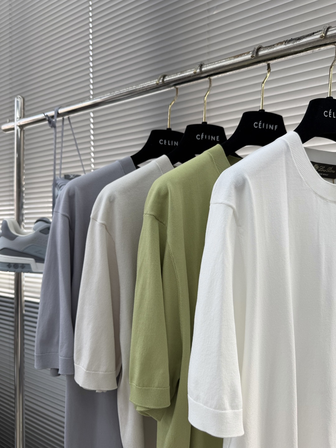 -loro Piana 香港洋行渠道货，纯正血统品质，2026夏季新款男士丝光针织混纺圆领短袖针织短袖T