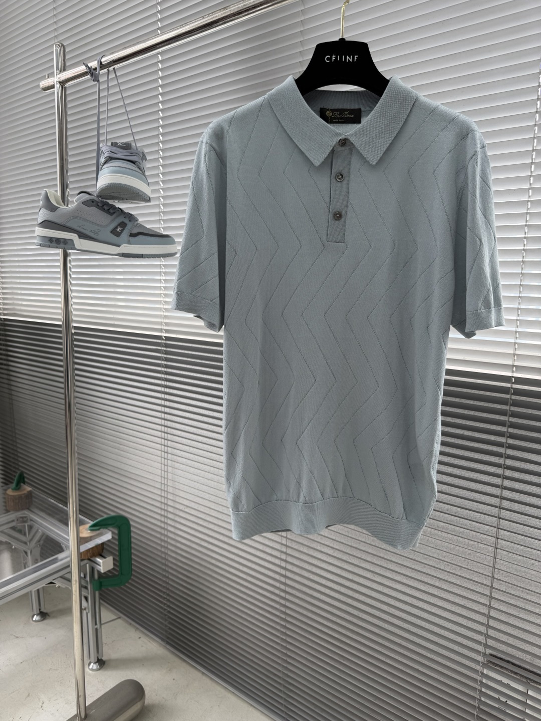 -loro Piana 26春夏新款商务针织Polo衫，男士意式老钱风高端简约针织衫。意大利同渠道稀有订