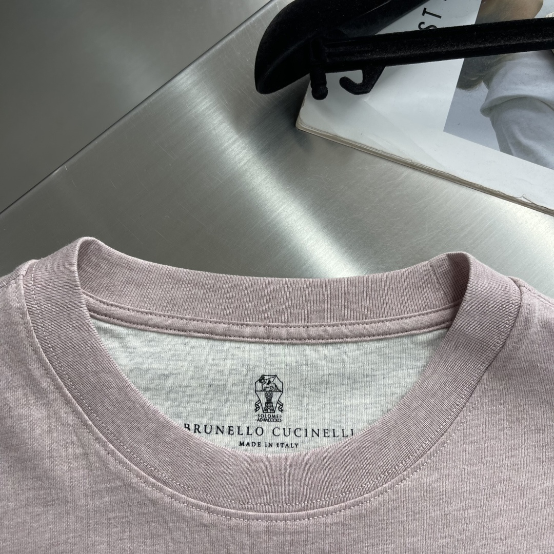 -brunello Cucinelli bc 26春夏专柜新款 老钱风 面料定制定染 新疆长绒棉 克重2