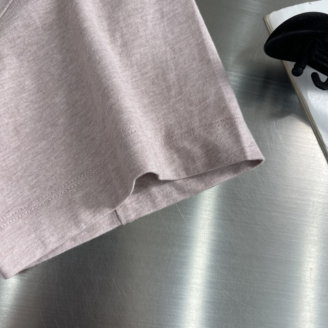 -brunello Cucinelli bc 26春夏专柜新款 老钱风 面料定制定染 新疆长绒棉 克重2