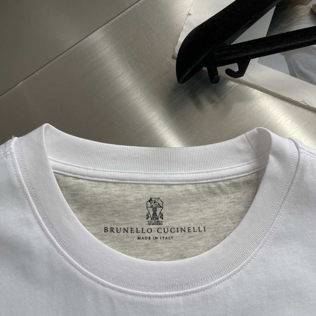 -brunello Cucinelli bc 26春夏专柜新款 老钱风 面料定制定染 新疆长绒棉 克重2