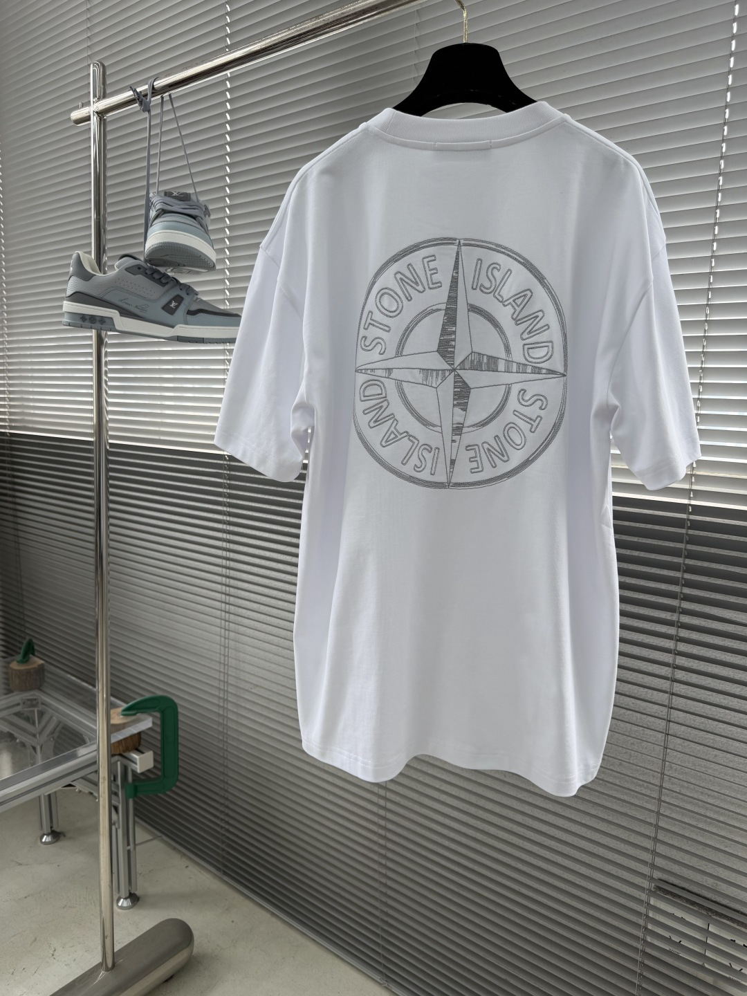 -Stone Island 宝藏级短袖，26年春夏意式机能风天花板 标志性罗盘系列款式 面料螺纹定制定染