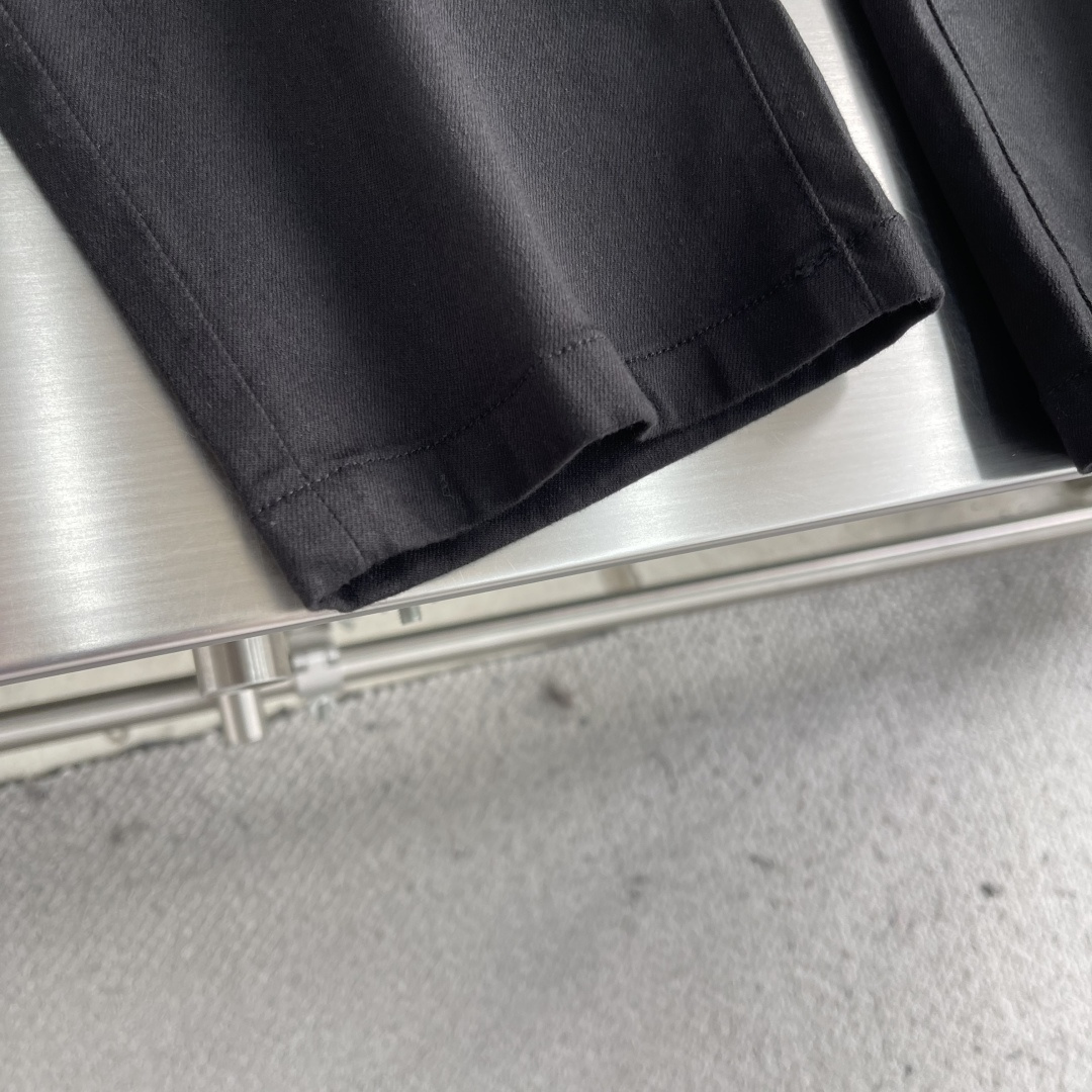 -Canali 26ss春夏新款休闲裤。专柜同步 直筒版型 定制专柜同步棉布面料 古银色五金高级 后袋工