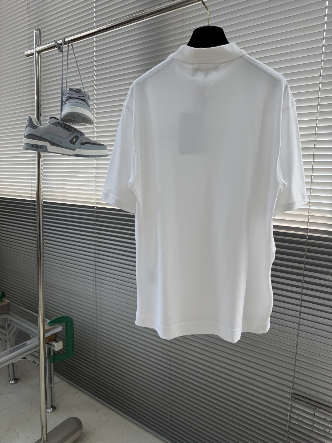 -Acne Studios 26SS翻领徽标刺绣POLO衫精梳珠地面料230克1*1全棉罗纹进口刺绣面料