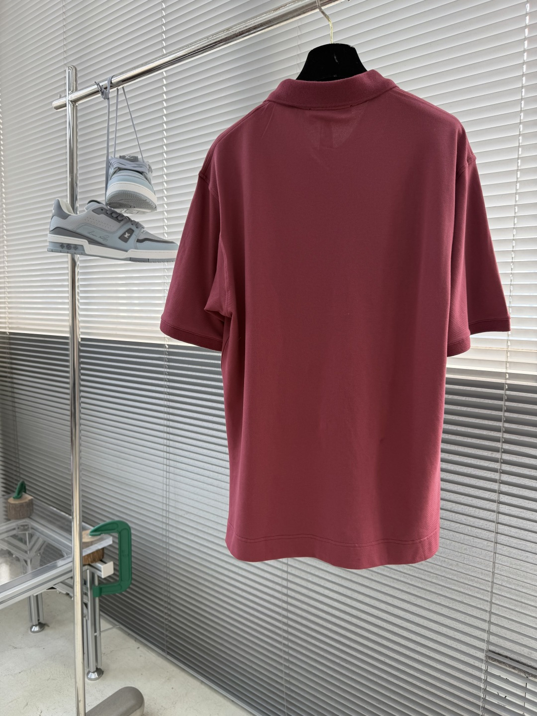 -Acne Studios 26SS翻领徽标刺绣POLO衫精梳珠地面料230克1*1全棉罗纹进口刺绣面料