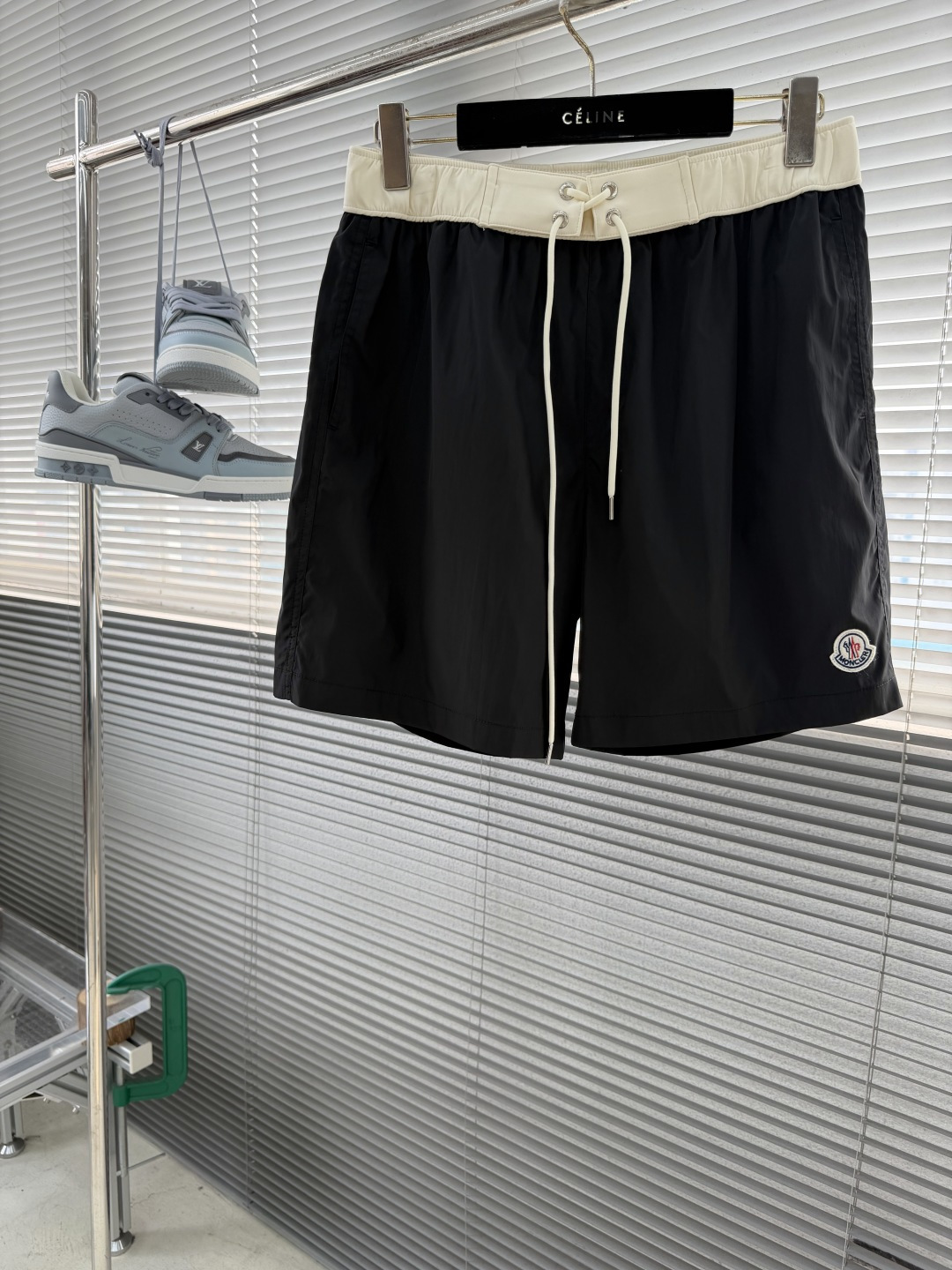 -mon 26ss 徽标logo抽绳系带 泳裤 男女同款 码数：S. M. L. XL裤长4647484