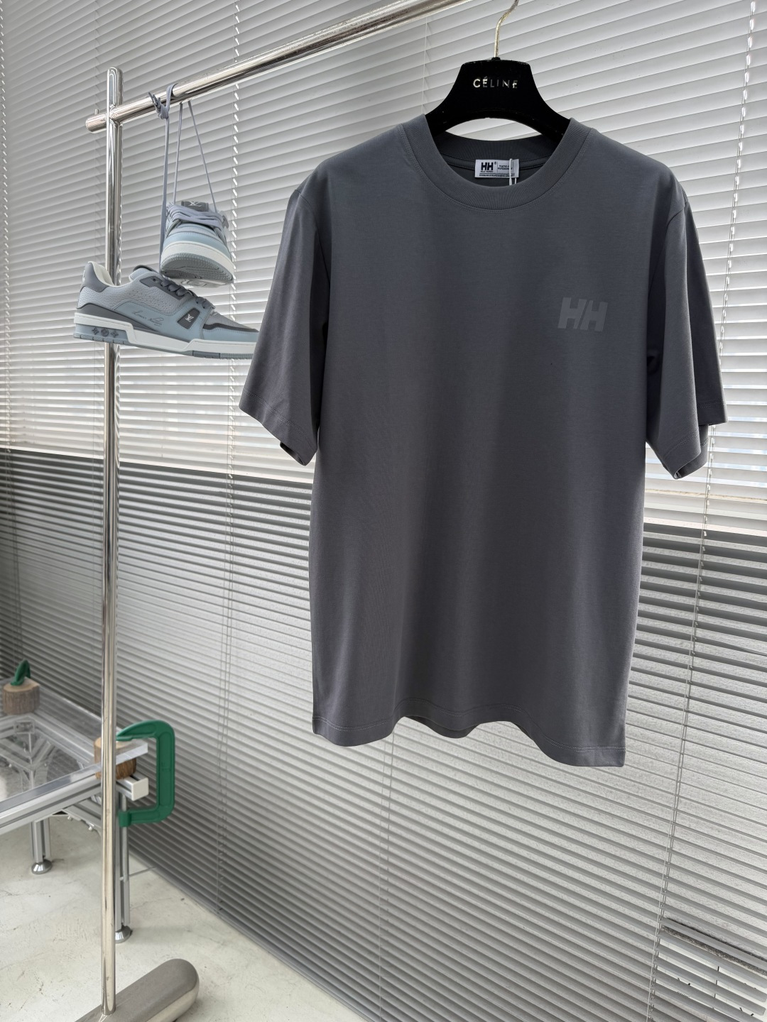-HELLY HANSEN/HH海丽汉森26夏LOGO山脉图案短袖T恤基础圆领设计！经典白搭，领口选用定