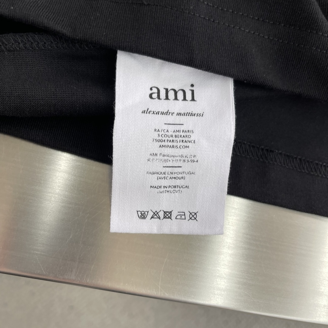 -Ami 2026马年限定款原单男士休闲打底短袖T恤！高端定制 高版本 时尚百搭爆款⚠️宽松版型⚠️进口