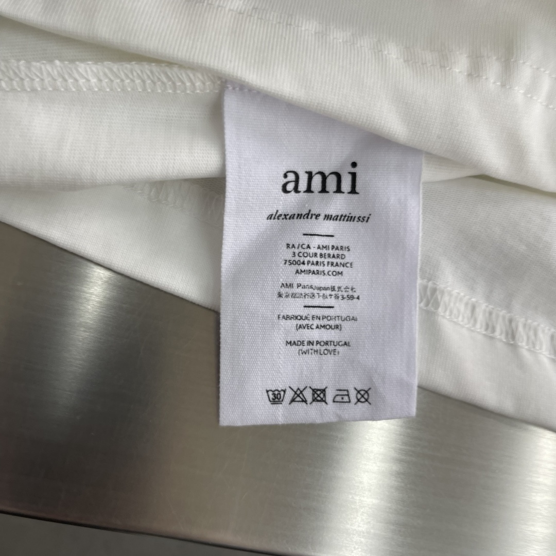 -Ami 2026马年限定款原单男士休闲打底短袖T恤！高端定制 高版本 时尚百搭爆款⚠️宽松版型⚠️进口