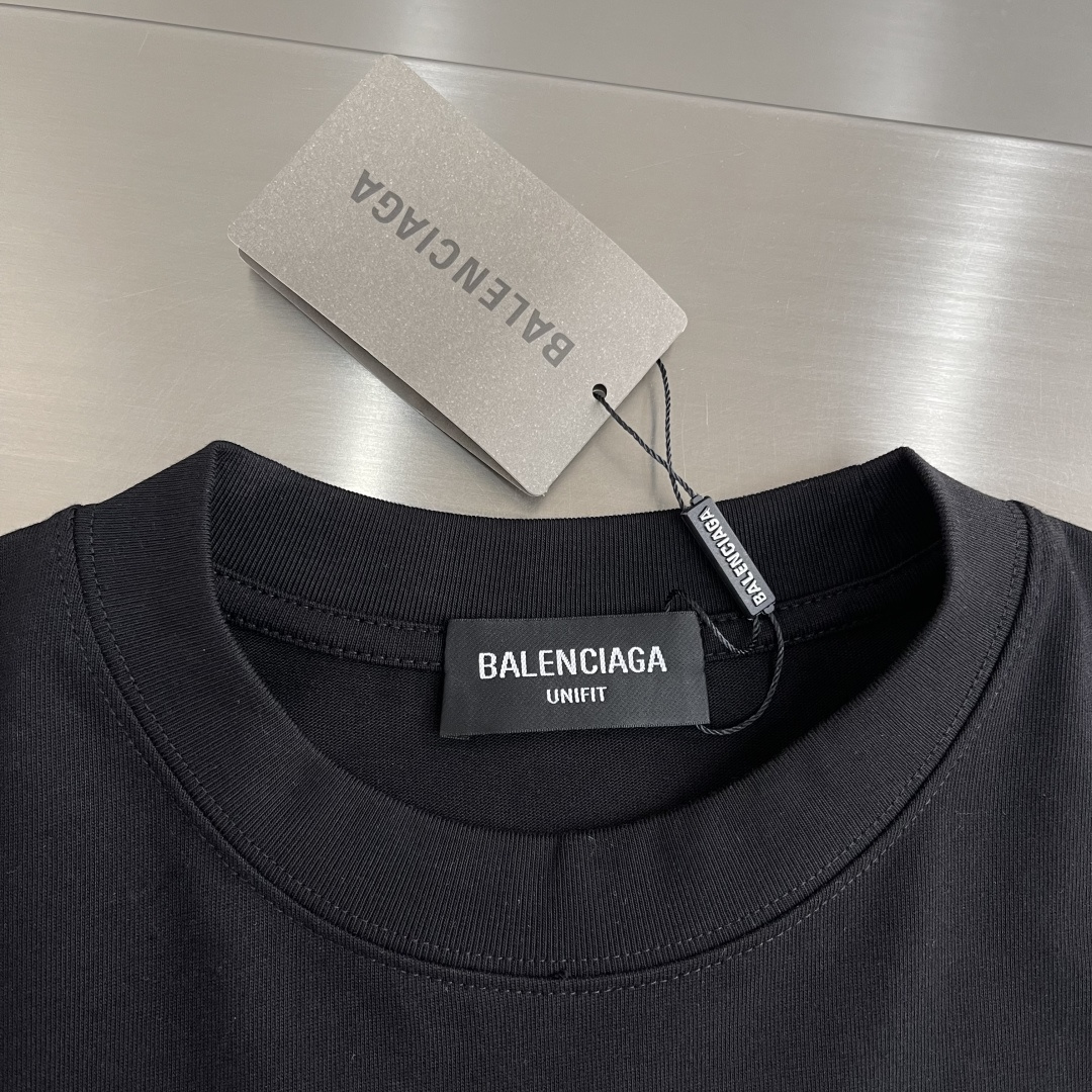 -Balenciag 2026新款男士休闲短袖T恤！高端定制 高版本 时尚百搭爆款⚠️宽松版型⚠️进口双