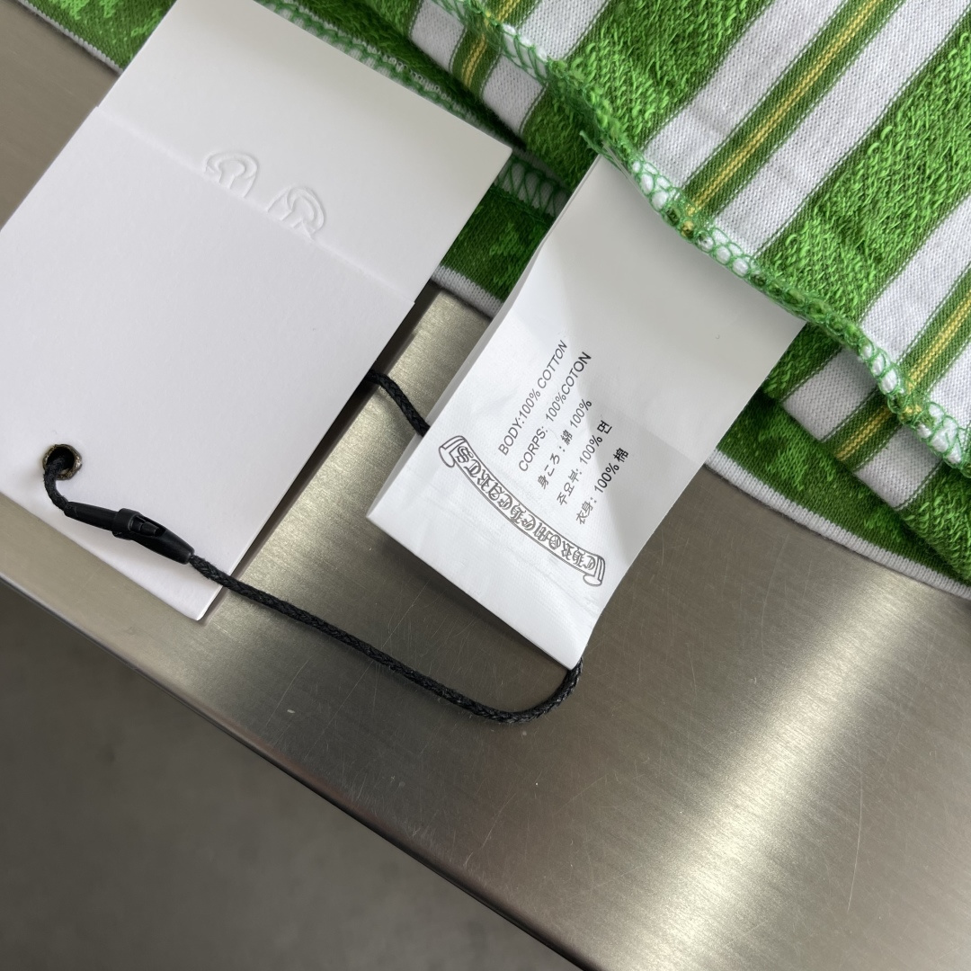 -CH 克罗心    色织满印Tee色织面料千米起订 成本昂贵绣花采用进口绣花机男女同款码数：S M L