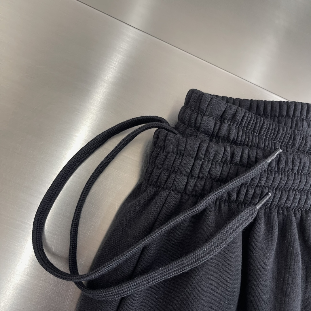 -Balenciag 26SS 3B FOOTBALL BAGGY运动裤32支巴黎棉毛圈100%棉380