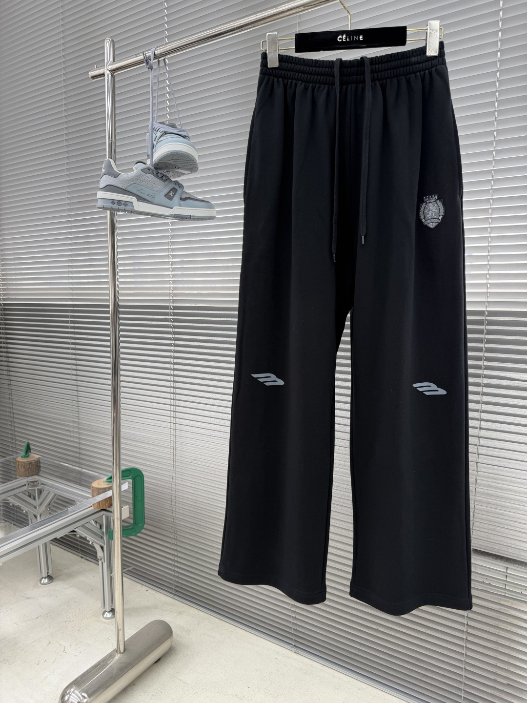 -Balenciag 26SS 3B FOOTBALL BAGGY运动裤32支巴黎棉毛圈100%棉380
