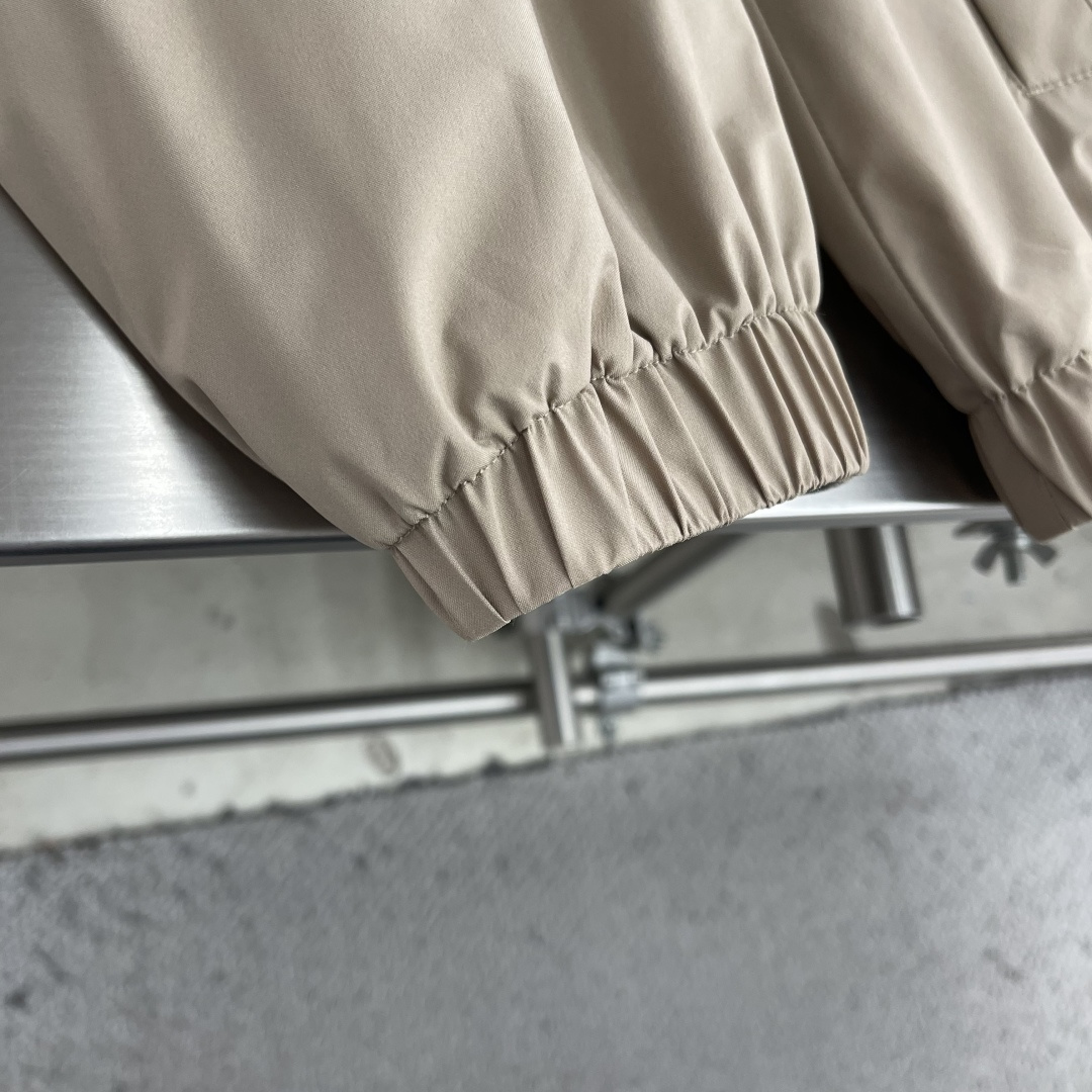 -loro Piana 26ss新款纯色双面穿立领拉链长袖夹克外套 高版本。码数：M.l.Xl.XXl.