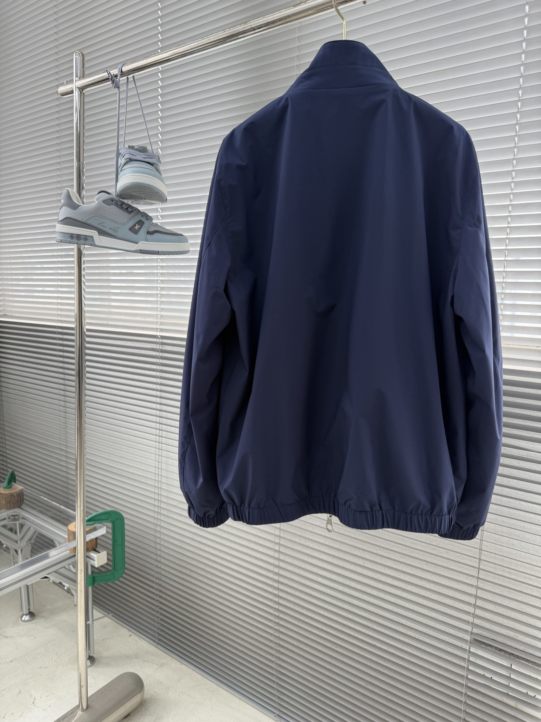 -loro Piana 26ss新款纯色双面穿立领拉链长袖夹克外套 高版本。码数：M.l.Xl.XXl.