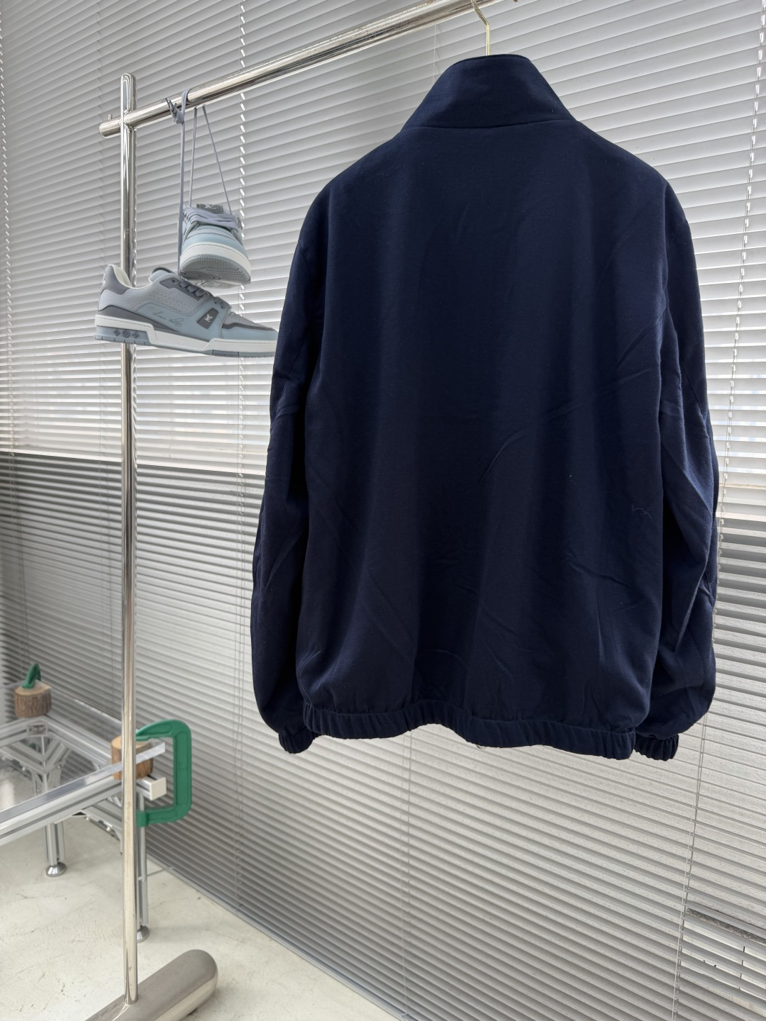 -loro Piana 26ss新款纯色双面穿立领拉链长袖夹克外套 高版本。码数：M.l.Xl.XXl.