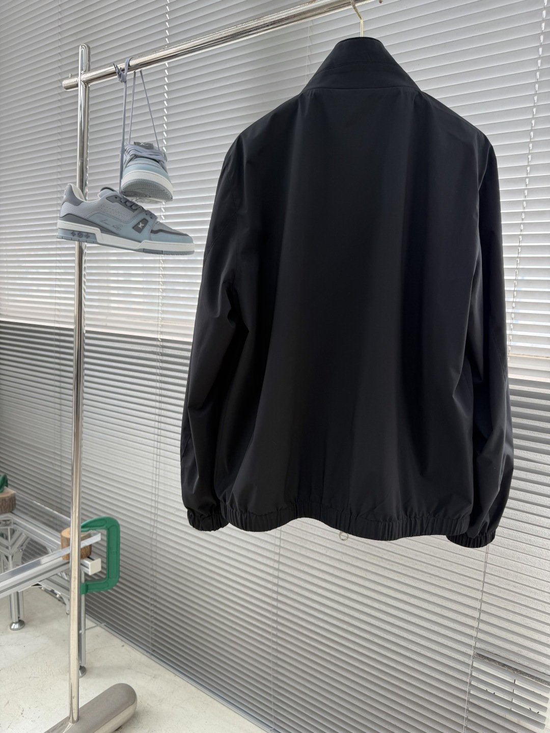 -loro Piana 26ss新款纯色双面穿立领拉链长袖夹克外套 高版本。码数：M.l.Xl.XXl.
