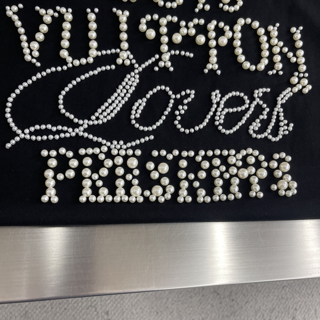 -驴牌 2026SS春夏新品 经典珠管绣T恤，奢潮必备！甄选重磅精梳棉，软糯垂坠🌾、透气亲肤，做旧磨毛工