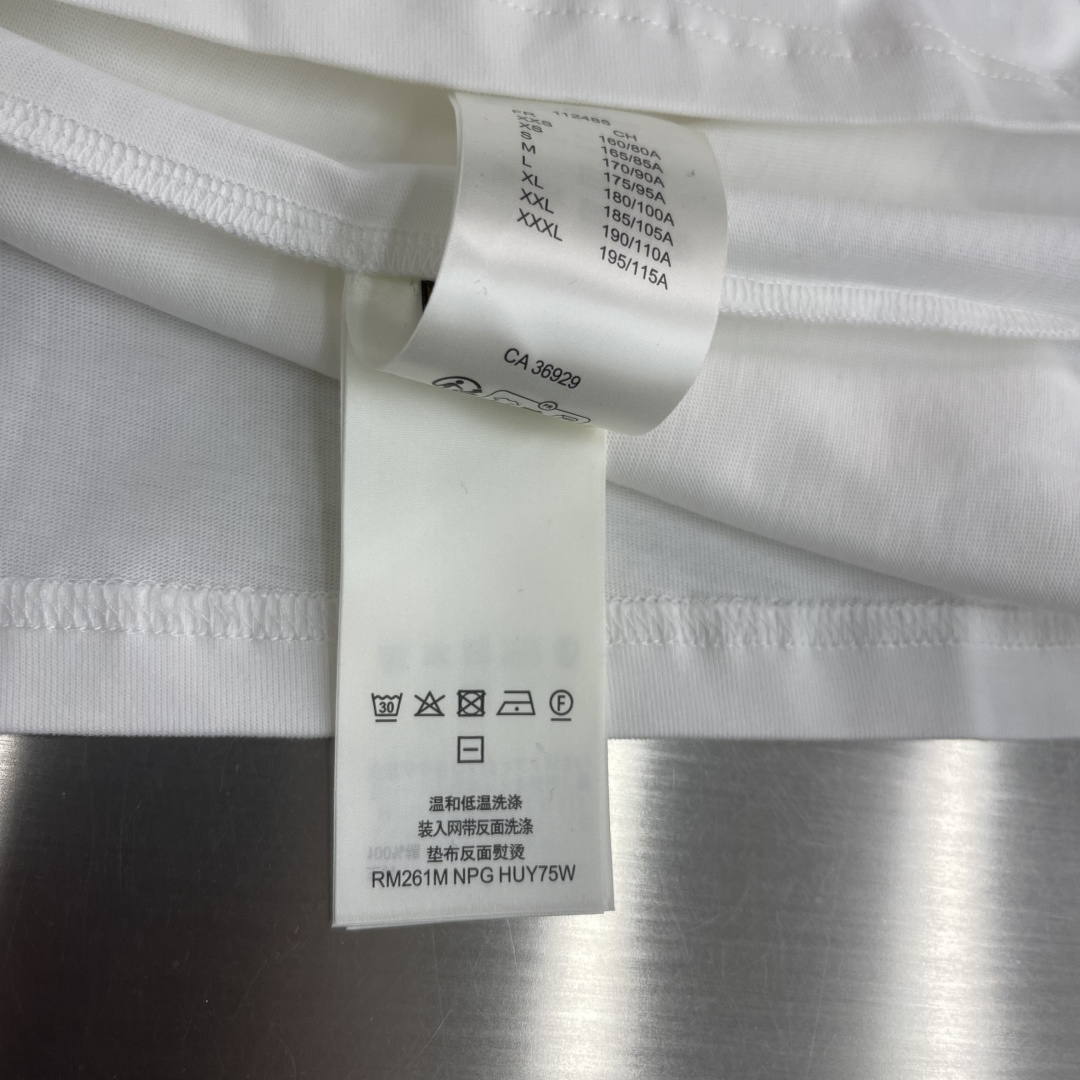 -驴牌 印花细节短袖T恤 奶白色纯棉蛇梯棋图案男女同款码数：S M L XL XXL尺码衣长肩宽胸围袖长