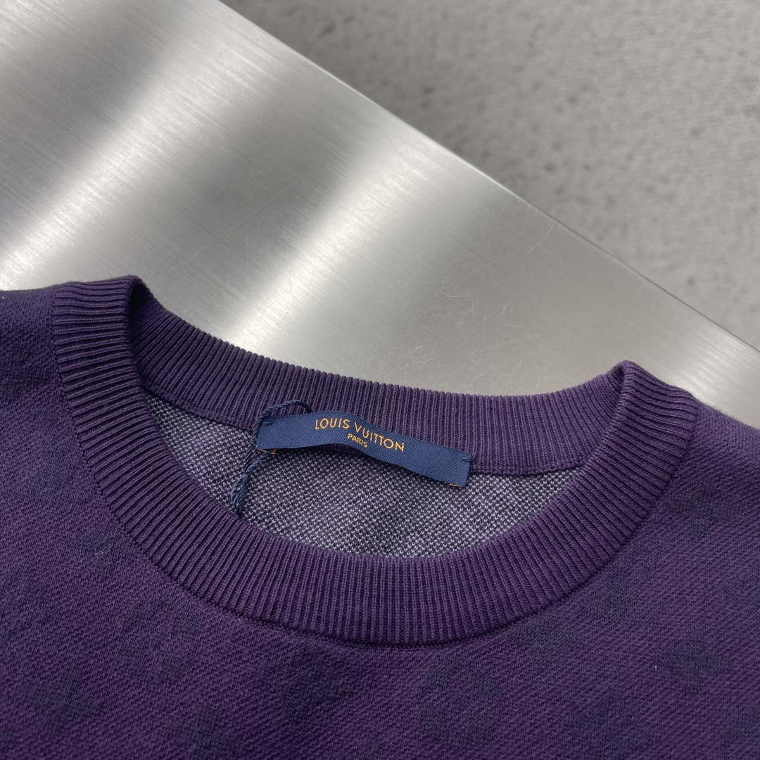 -驴牌 短袖紫色渐变字母印花圆领纯棉T恤男女同款 码数:S M L XL尺码衣长肩宽胸围 袖长S 67 