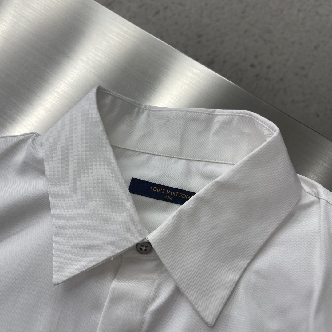 -驴牌 衬衫 纯棉府绸暗扣Monogram标贴袋男女同款 码数：S M L XL XXL尺码衣长肩宽胸围