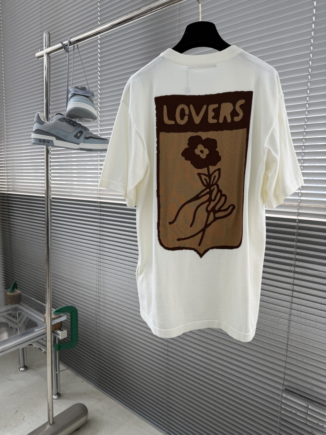 -驴牌 提花嵌花品牌标识棉质短袖圆领衫男女同款 码数S M L XL尺寸S M L XL肩宽48 50 