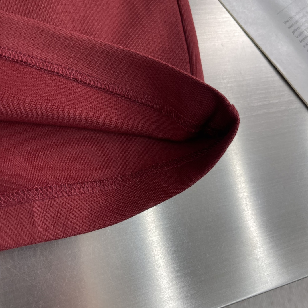 -Celin 2026春夏新款短袖T恤重磅纯棉字母logo 植绒码数：S M L XL XXL