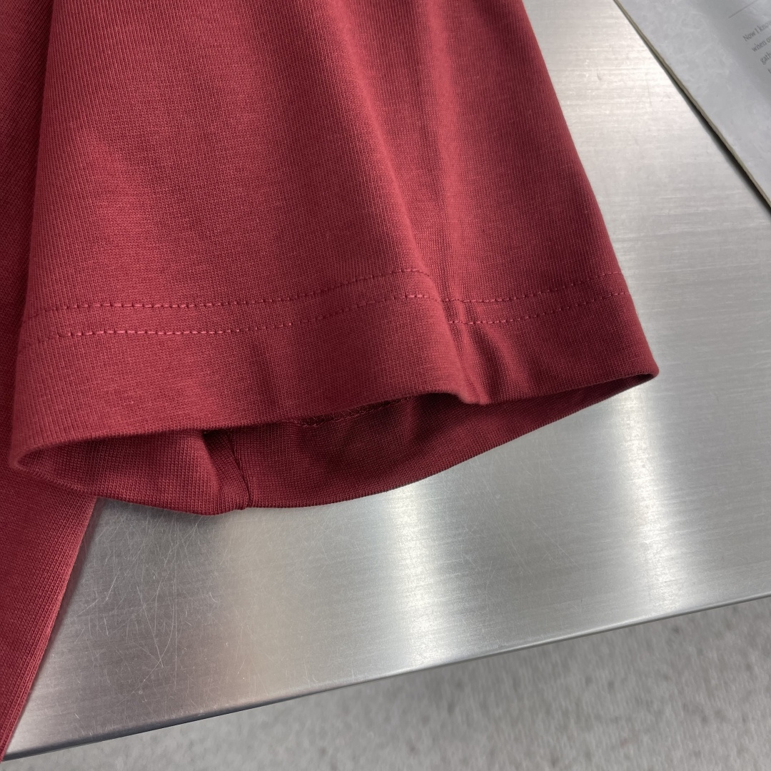 -Celin 2026春夏新款短袖T恤重磅纯棉字母logo 植绒码数：S M L XL XXL