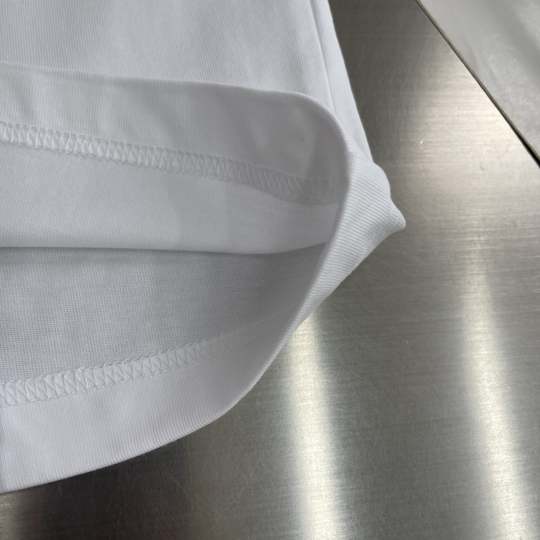 -Celin 2026春夏新款短袖T恤重磅纯棉字母logo 植绒码数：S M L XL XXL