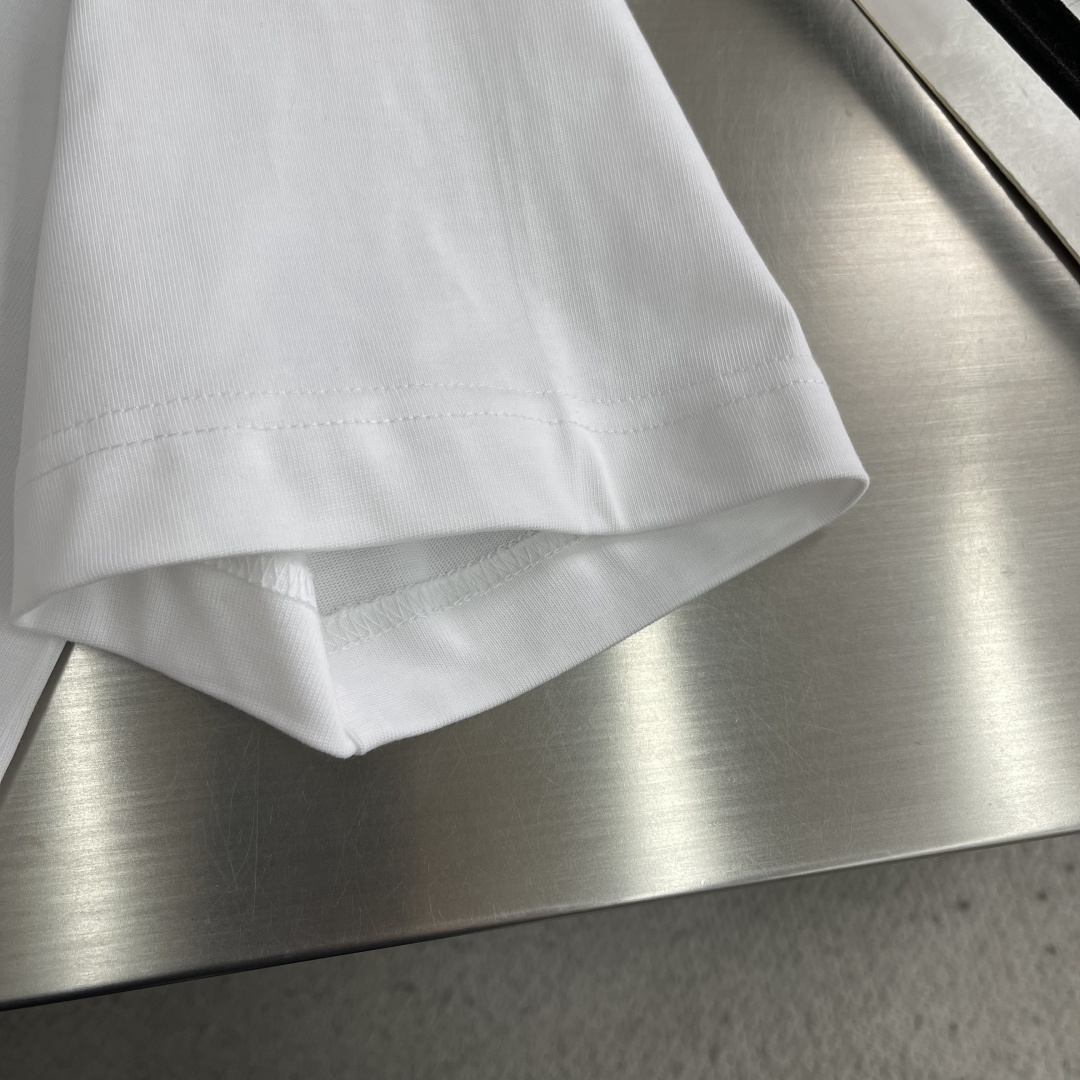 -Celin 2026春夏新款短袖T恤重磅纯棉字母logo 植绒码数：S M L XL XXL