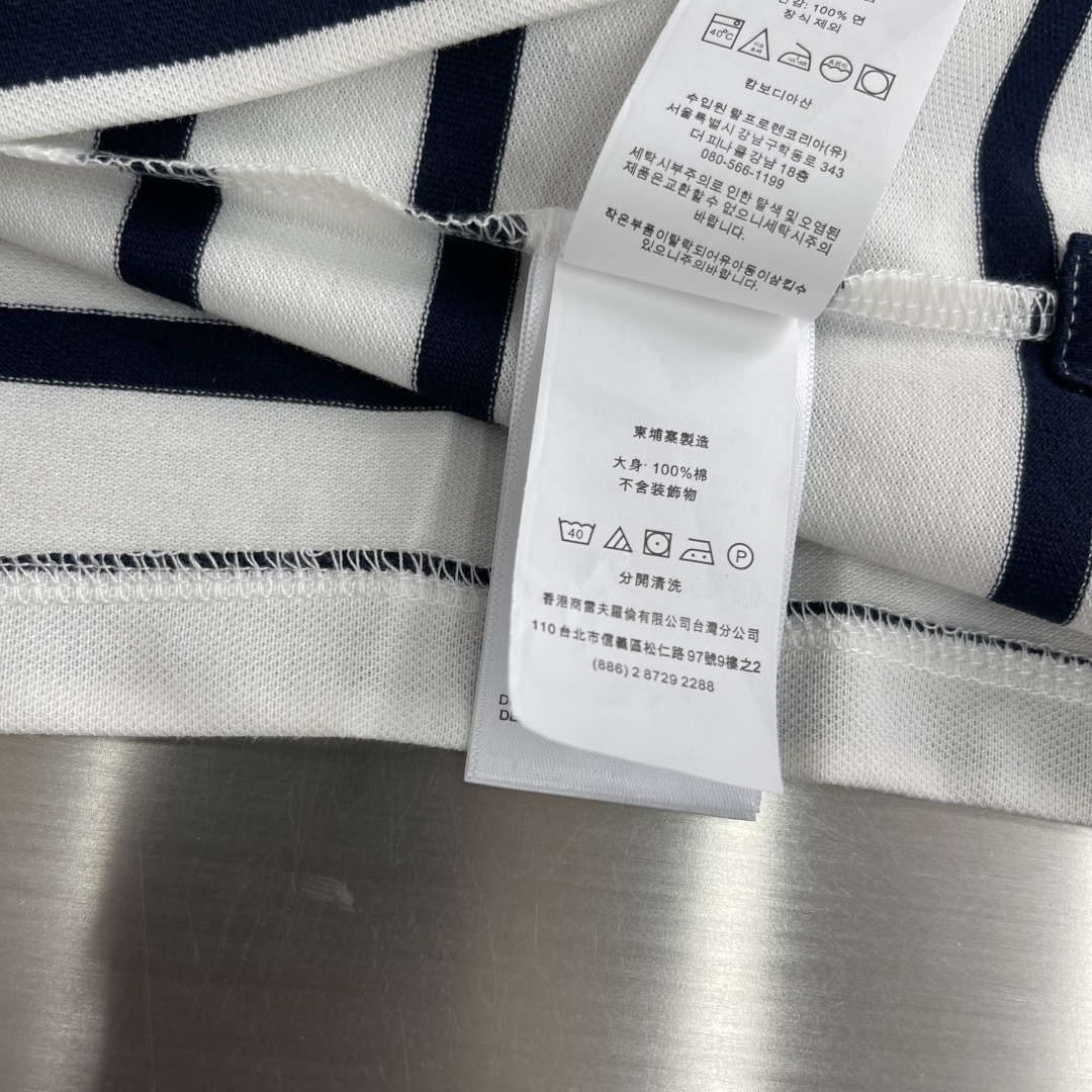 -RaLoro Pianah Lauren拉夫劳伦亨利领开胸短袖T恤衫面料100%珠地棉，胸口进口刺绣L