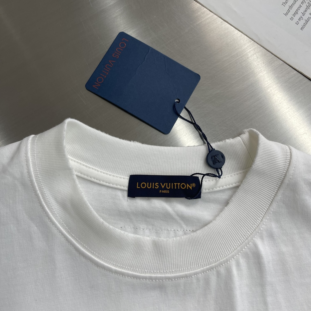 -驴牌 2026SS春夏新品 经典珠管绣T恤，奢潮必备！甄选重磅精梳棉，软糯垂坠🌾、透气亲肤，做旧磨毛工