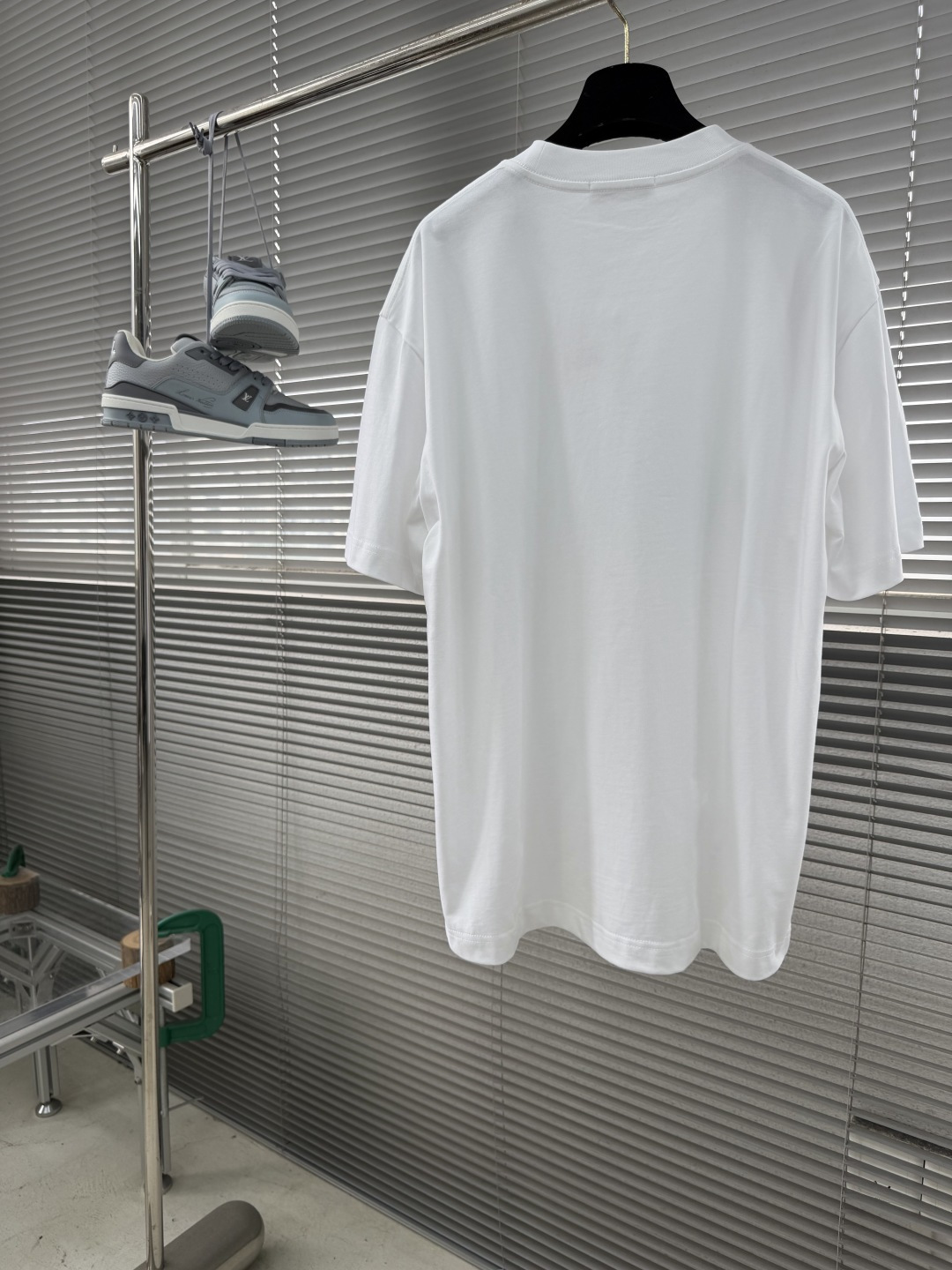 -Herme* 2026春夏新款短袖T恤定制纯棉字母logo植绒码数：S M L XL XXL