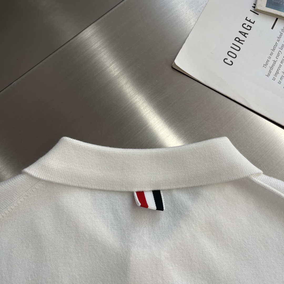 -TB 26SS后背小马 针织Polo16针60支棉沙线精仿 把美式学院风焊在身上的针织短袖🎾 谁能拒绝