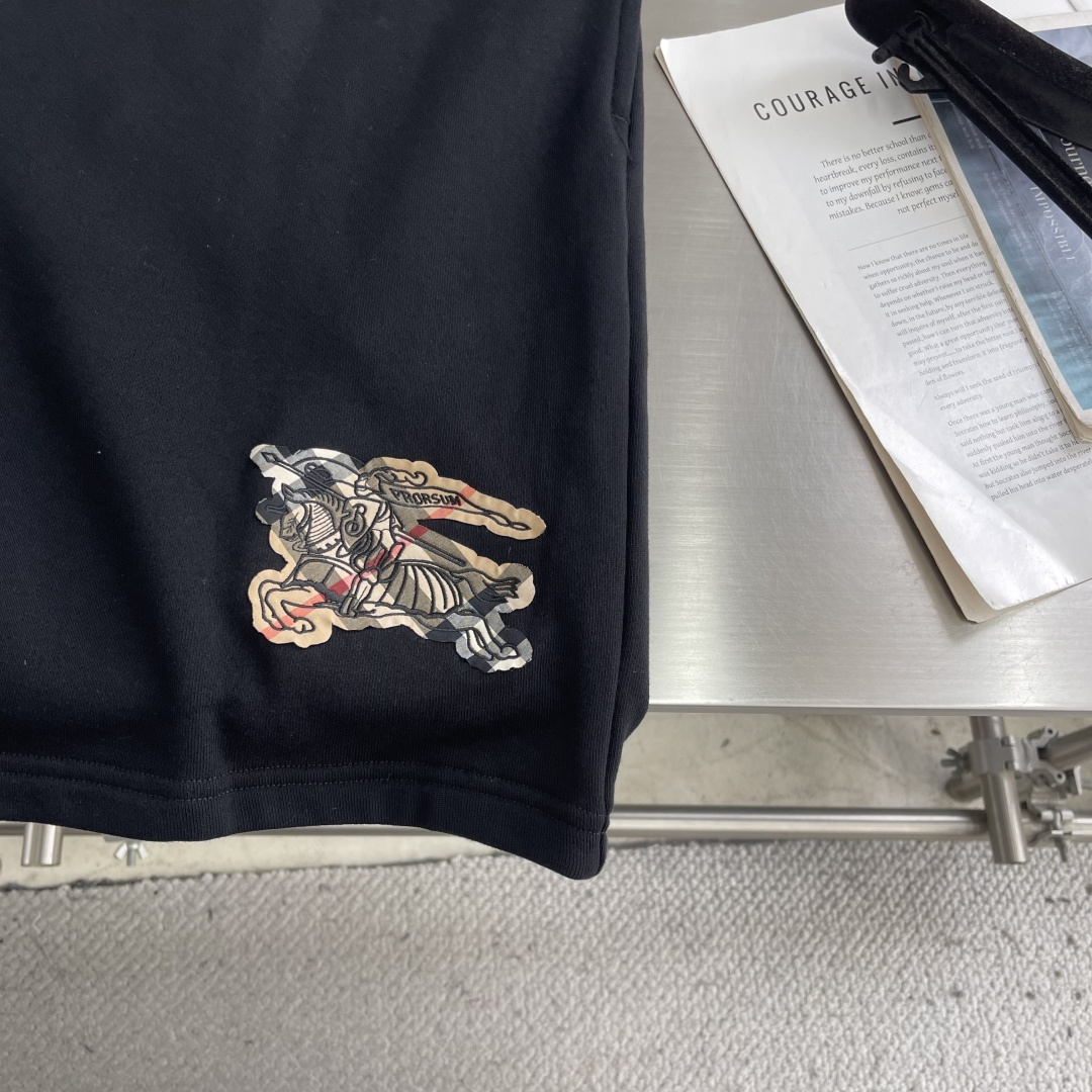 -BBR 格纹标识棉中裤，厚度适中面料质感nice尺码:S-M-L-XL-XXL腰围 70-80 75-