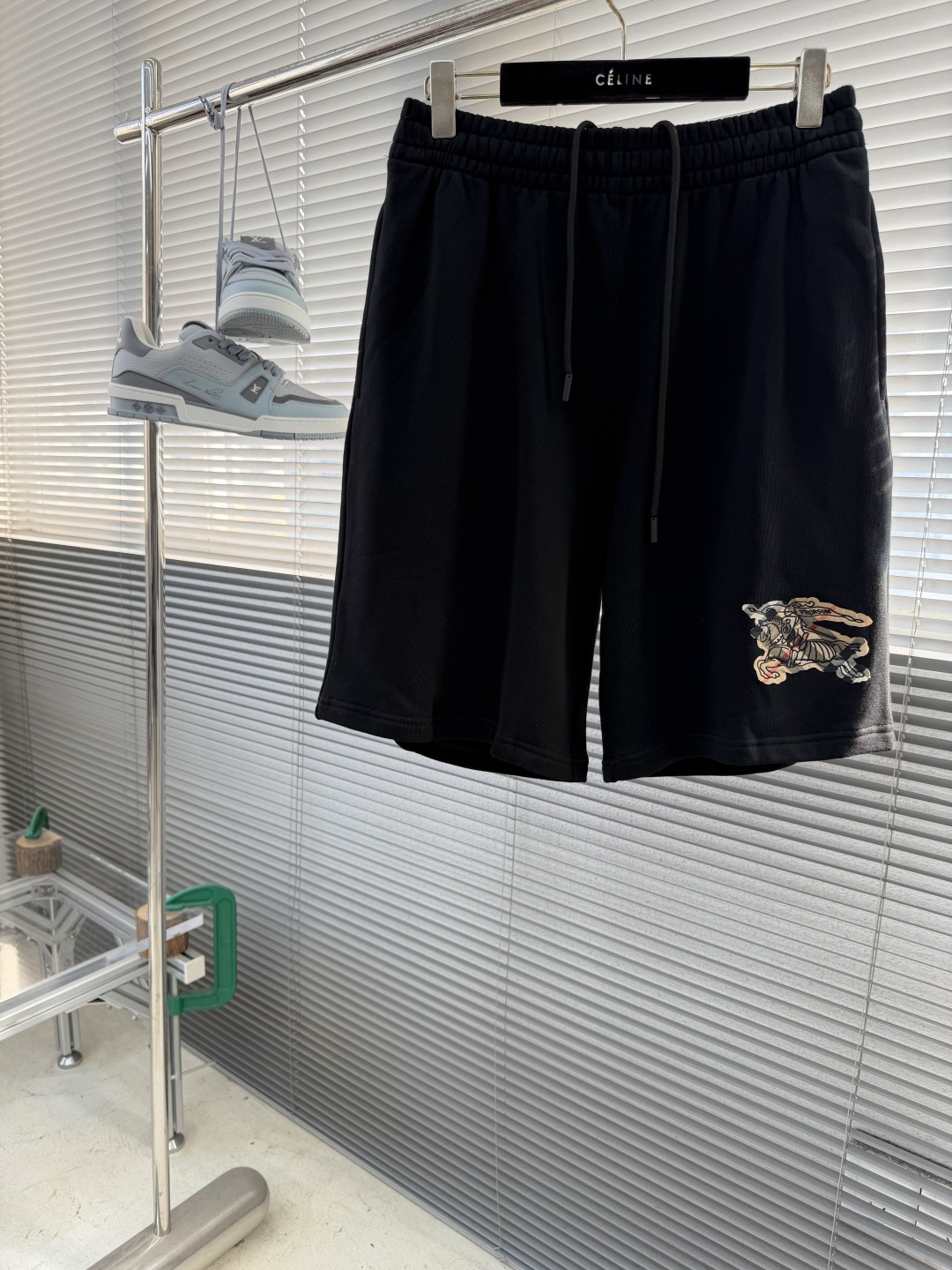 -BBR 格纹标识棉中裤，厚度适中面料质感nice尺码:S-M-L-XL-XXL腰围 70-80 75-