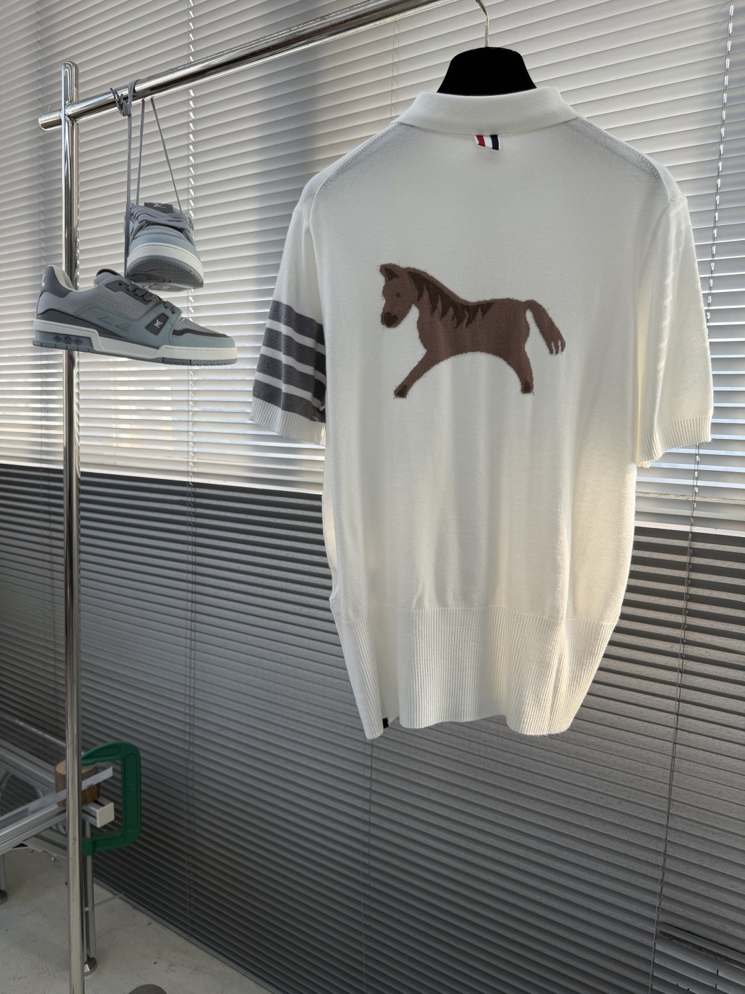 -TB 26SS后背小马 针织Polo16针60支棉沙线精仿 把美式学院风焊在身上的针织短袖🎾 谁能拒绝