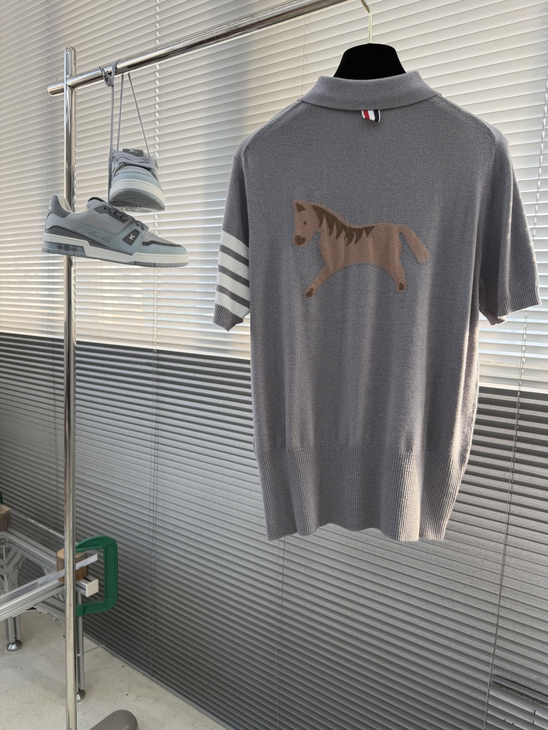 -TB 26SS后背小马 针织Polo16针60支棉沙线精仿 把美式学院风焊在身上的针织短袖🎾 谁能拒绝