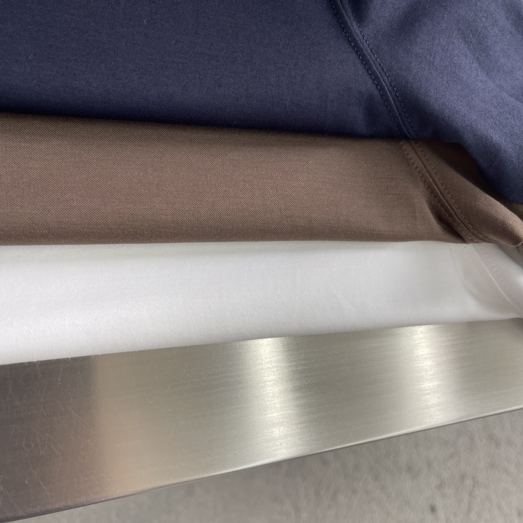 -Brunello Cucinelli BC 假两件圆领短袖T恤 2026SS早春新款短袖 男士日常出门