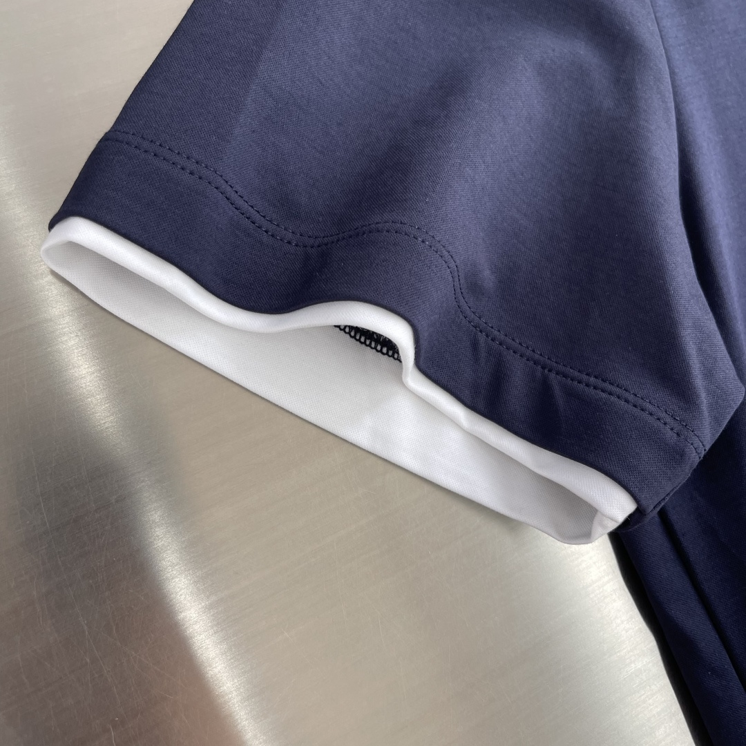 -Brunello Cucinelli BC 假两件圆领短袖T恤 2026SS早春新款短袖 男士日常出门